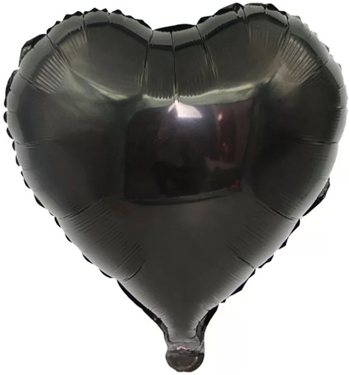 Folieballon hart | Zwart | 18 inch | 45 cm | DM-products